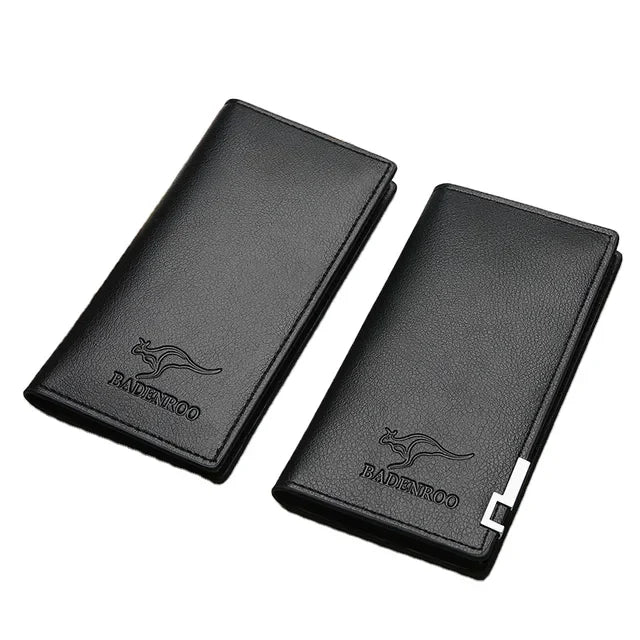Stylish slim long PU leather wallet for men - Mobile wallet for men