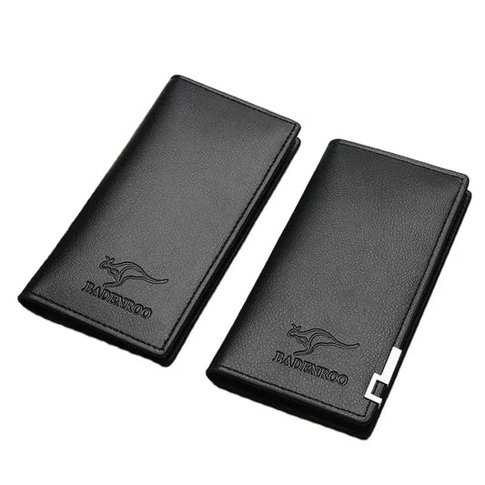 Stylish slim long PU leather wallet for men - Mobile wallet for men