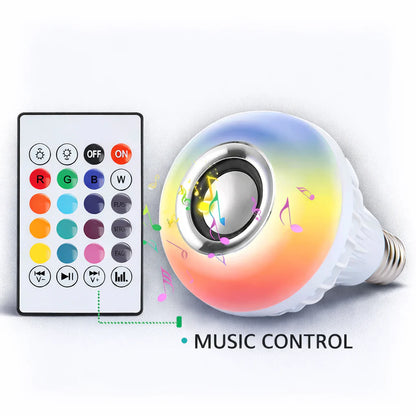 High Quality Bluetooth Speaker Bulb Smart LED RGB + Remote Control Wireless