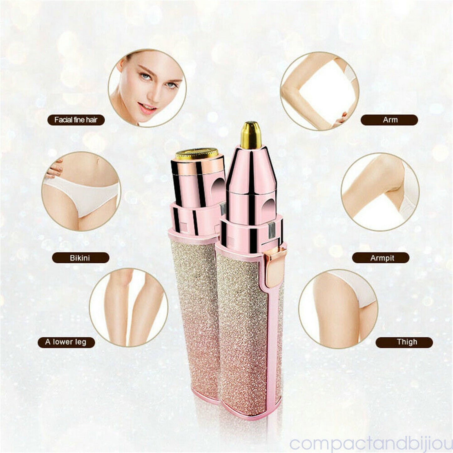 2 in 1 Hair Removal Women Electric Shaver