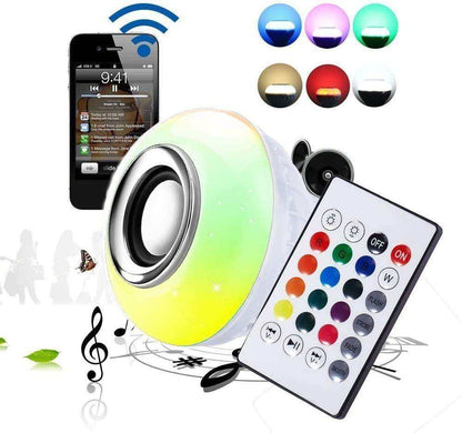 High Quality Bluetooth Speaker Bulb Smart LED RGB + Remote Control Wireless