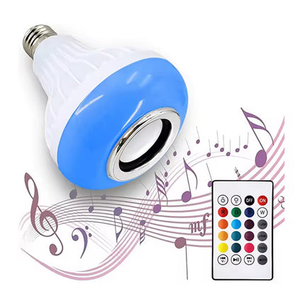 2-in-1 LED Music Bulb with Remote Control & RGB Lights