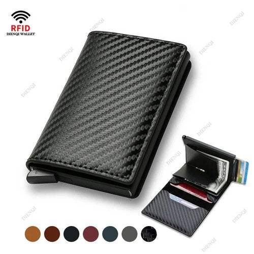 Anti Rfid Carbon Fiber ID Credit Card Holder